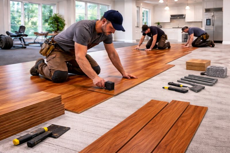Cherry Floor Installation in Canonsburg, PA