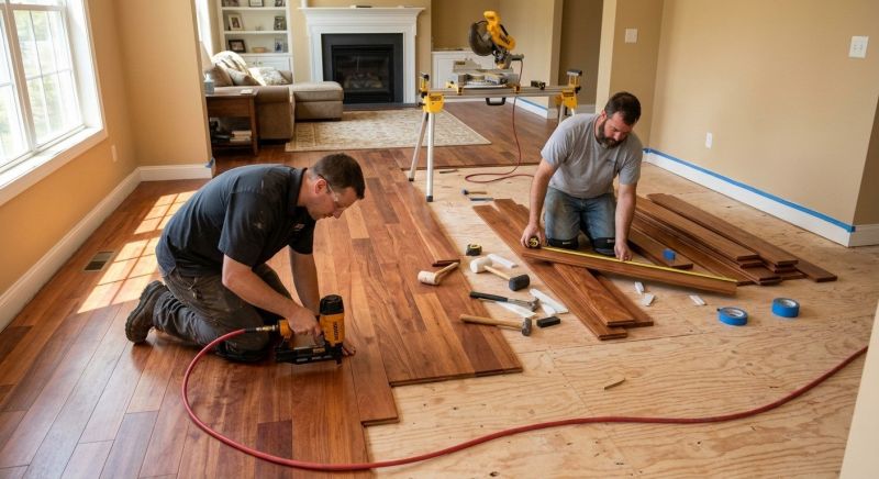 Cherry Floor Installation in Beaver County, PA