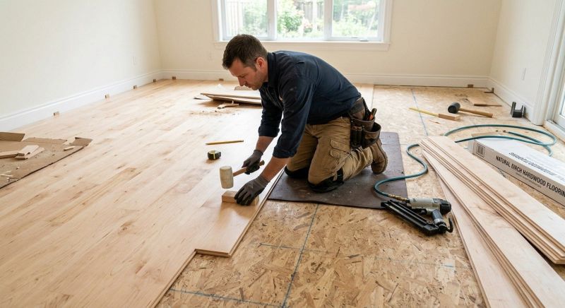 Maple Flooring Installation in Harmony, PA