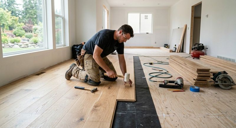 Oak Floor Installation in Carnegie, PA