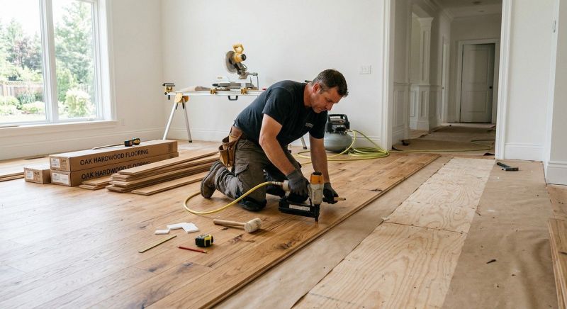 Oak Floor Installation in Evans City, PA