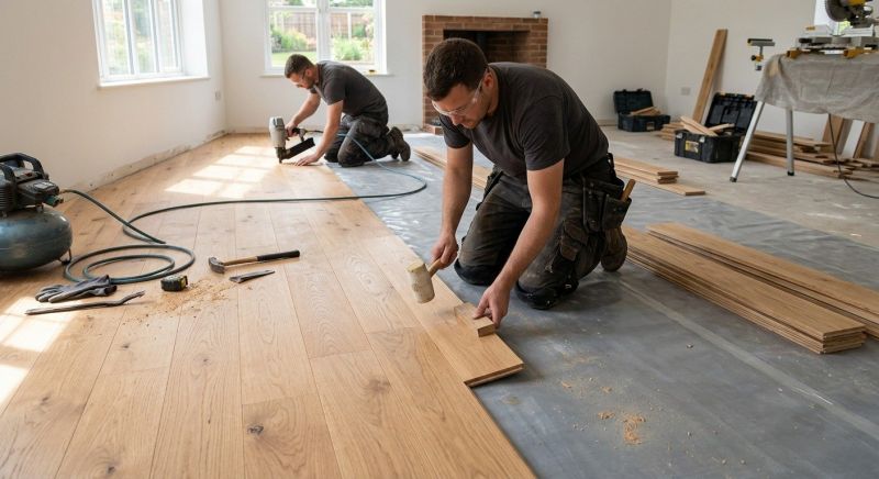 Oak Floor Installation in Mars, PA