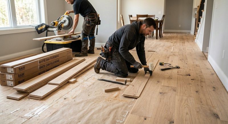 Oak Floor Installation in Valencia, PA
