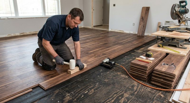 Walnut Flooring Installation in Beaver County, PA