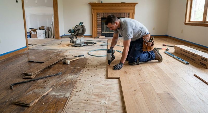 Wood Floor Replacement in Toronto, OH